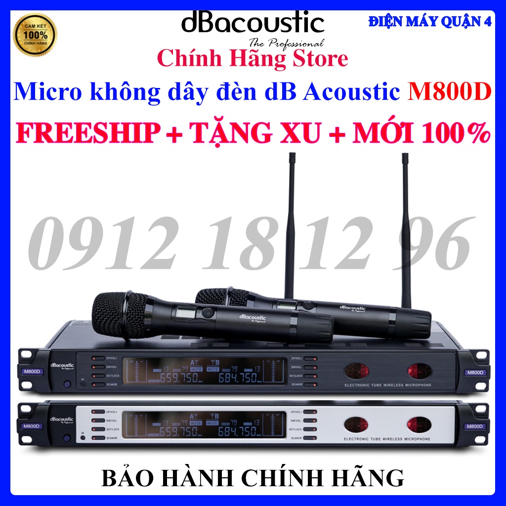 Micro không dây đèn dB Acoustic M800D /DBAcoustic M800D- Hàng Chính Hãng