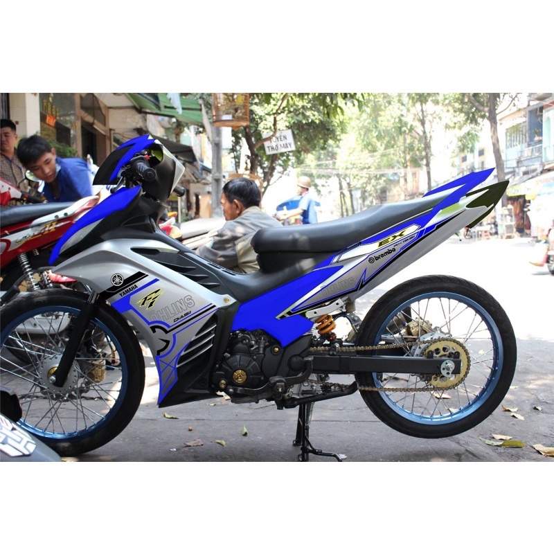 tem rời exciter 135 xanh bạc