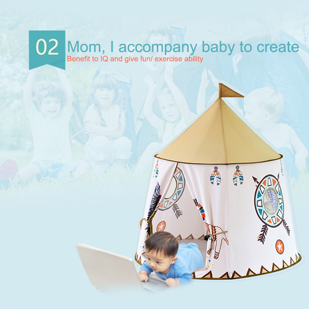Little Lion Indian Indoor Toy Princess Prince Baby Tent Game House