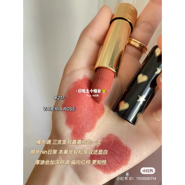 Son thỏi Gucci matte limited 2021 màu 519, 25, 217