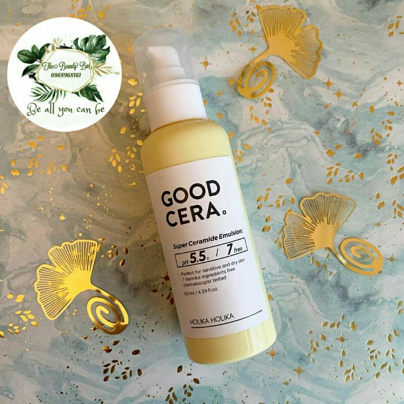 Sữa dưỡng cho da khô nhạy cảm Holika Holika Good Cera Super Ceramide Emulsion 150ml nhập khẩu Hàn Quốc