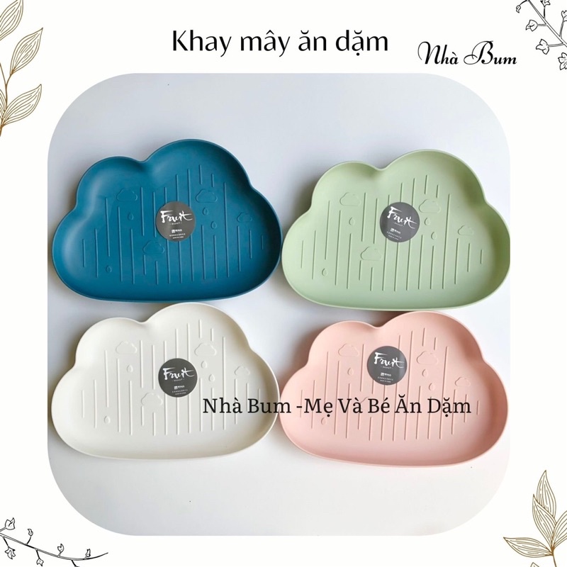 Khay ăn dặm hình Cà Rốt/ Mây / Khay đám mây
