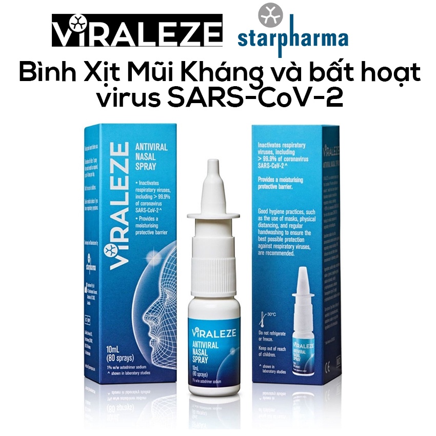 Bình Xịt Mũi Kháng và bất hoạt virus SARS-CoV-2 Viraleze Dung tích 10ml