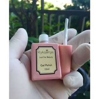 Sơn gel Rykaergel trắng, đen, nước gạo chai15ml mà nail chăm sóc móng làm nail