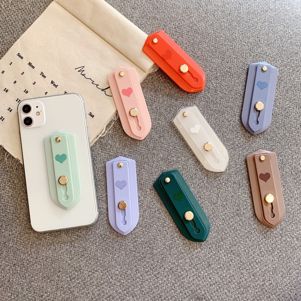 Giá Đỡ Điện Thoại Hình Vuông Màu Trơn Phong Cách Hàn Quốc