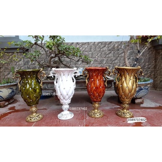 Bình hoa composite, Lọ hoa trang trí nhà cửa dáng