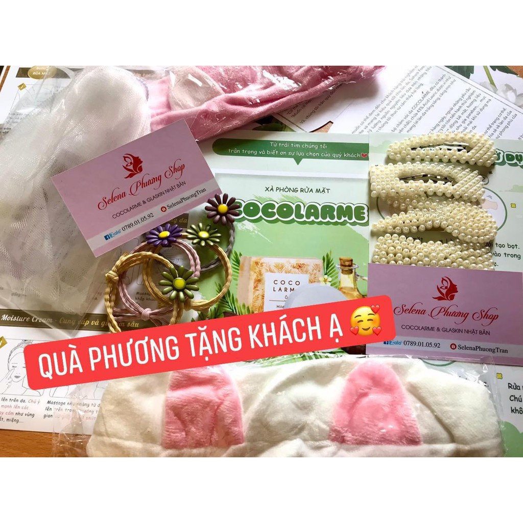 [Tặng Quà và Túi Lưới] CocoLarme Mild Soap - XÀ PHÒNG RỬA MẶT LOẠI BỎ MỤN CÁM-MỤN ĐẦU ĐEN, SE KHÍT LỖ CHÂN LÔNG | BigBuy360 - bigbuy360.vn