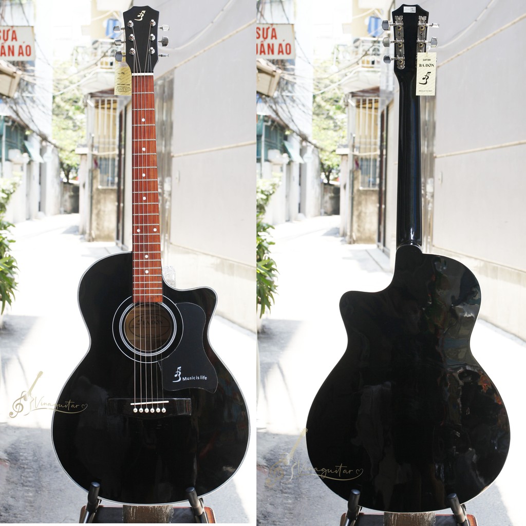 Đàn Guitar Acoustic Ba Đờn T70 - Vinaguitar Phân Phối Chính Hãng guitar ba đờn t70- tặng 12 phụ kiện