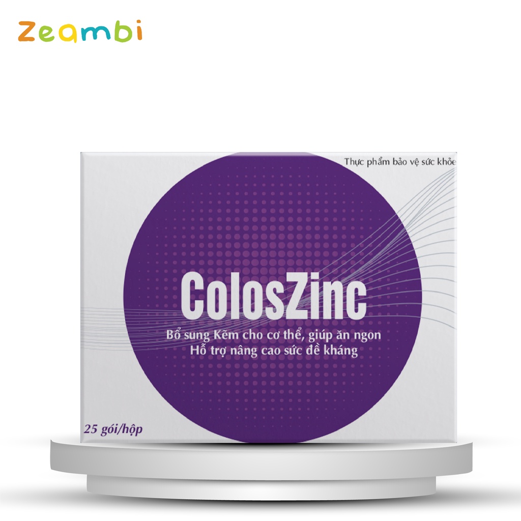 Kẽm hữu cơ ColoszinC dạng bột chính hãng Zeambi -Nguyên liệu Của Pháp thumbnail