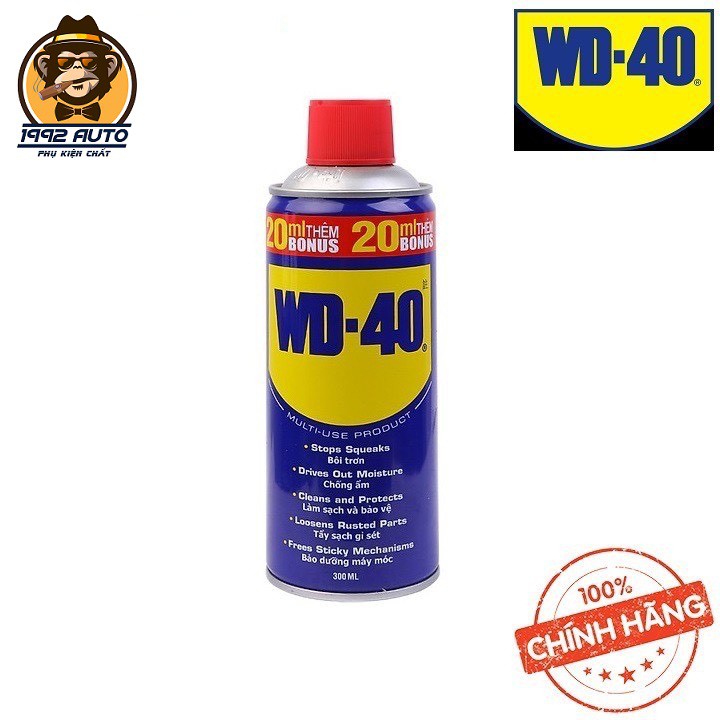 ( RẺ VÔ DỊCH )Dung dịch chống rỉ sét, bôi trơn WD-40(191ml - 300ml - 412ml) - làm sạch rỉ sét, dầu mỡ - 1992STORE