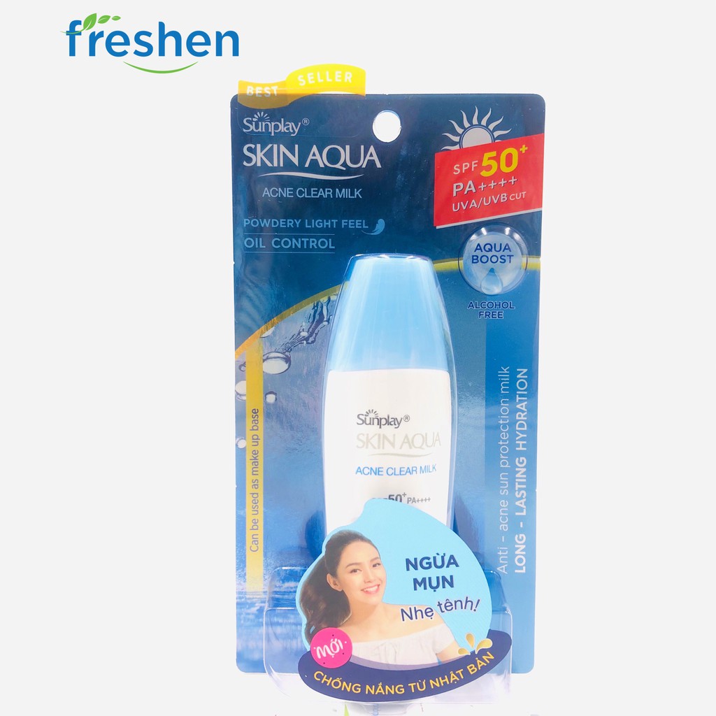 ✅(CHÍNH HÃNG) Kem Chống Nắng Dưỡng Da Ngừa Mụn Sunplay Sin Aqua SPF50 25g