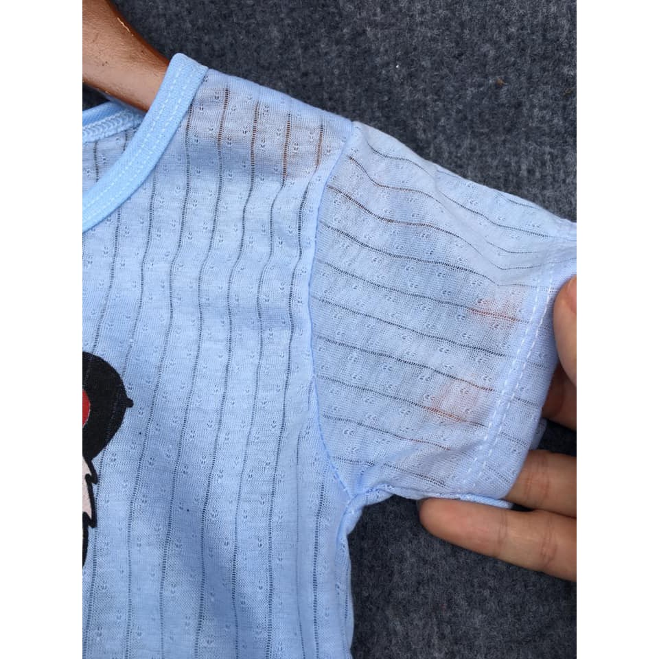 SIZE Bộ cotton giấy mỏng mát cho bé trai bé gái - SSCT