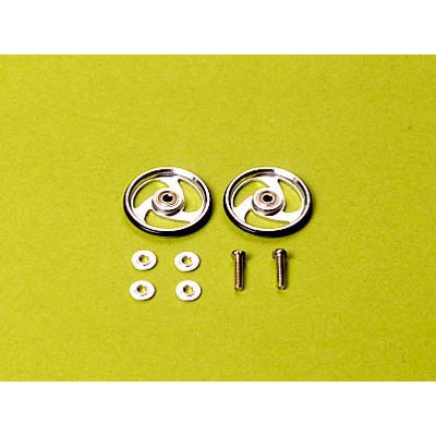 15160 Phụ kiện mini 4wd 19㎜ ALUMINUM BALL-RACE ROLLERS (AERO-SPOKE TYPE)  - GDC