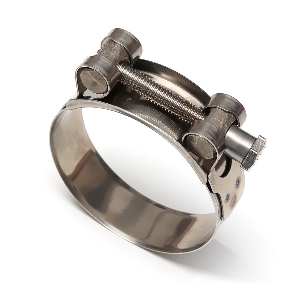DORAW 1pc New Stainless Steel Welding T Bolt Hose Clamps Exhaust Repair Tool Useful Hardware Sealing Powerful Pipe Clip