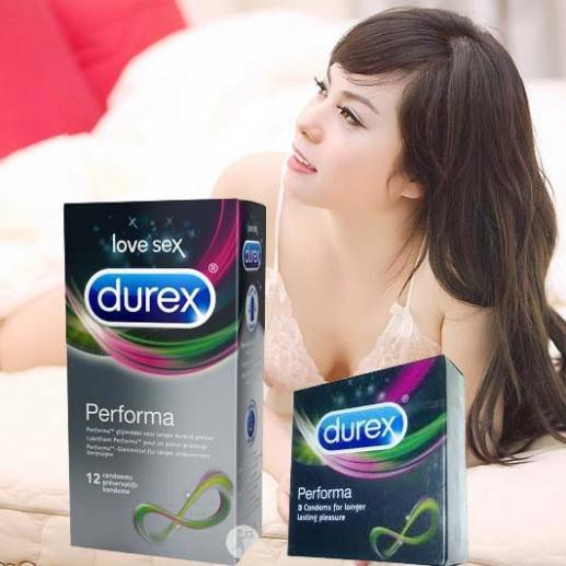 [Hàng Chính Hãng] - Combo 3 Hộp Bao cao su Durex  Size 49 - 52mm - Hộp 03 cái Siêu Mỏng, Kéo dài thời gian quan hệ