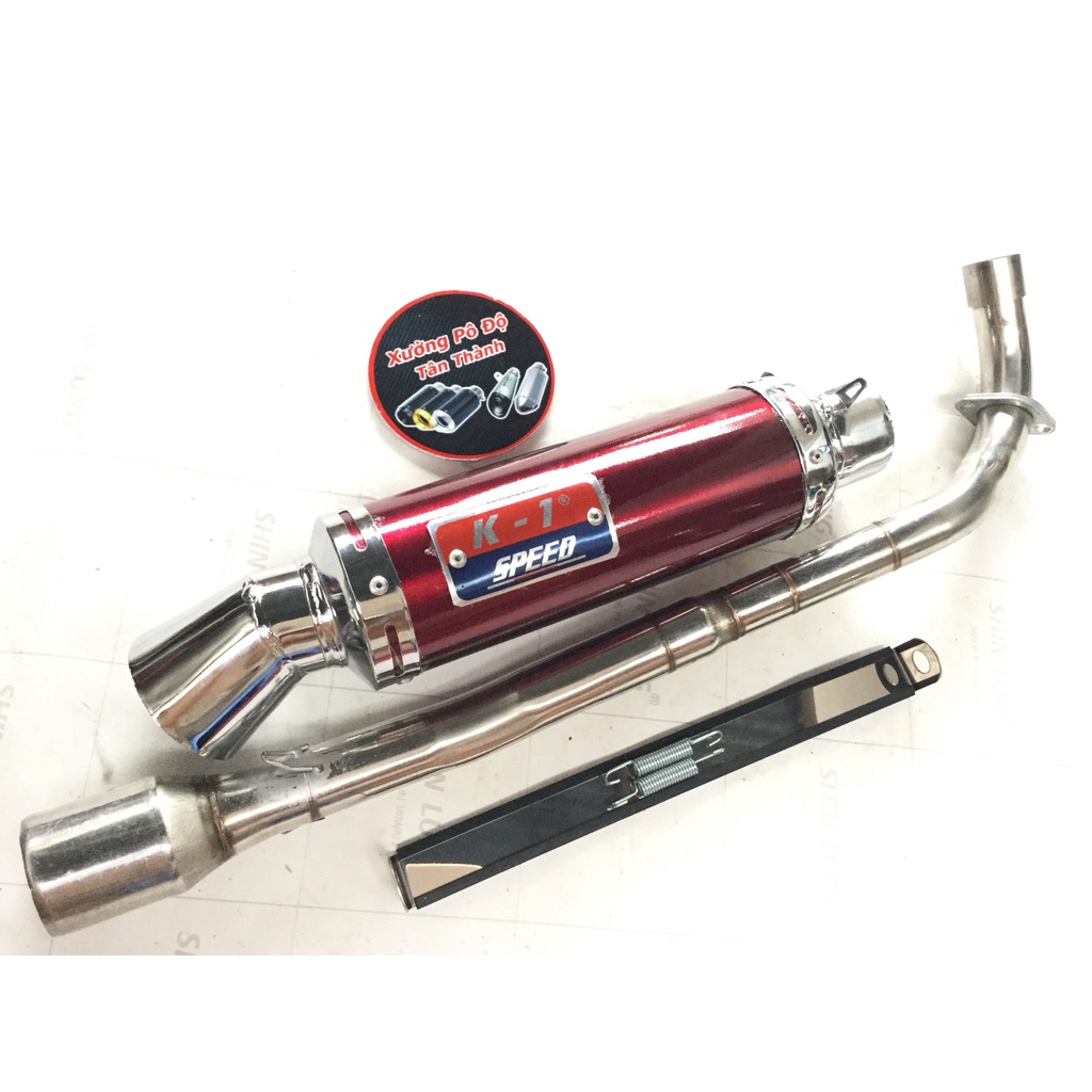 Pô k1 đỏ full cổ inox thẳng găn cho nhiều loại xe WAVE, SI, EXCITER,.... SẢN PHẨM CHẤT LƯỢNG, GIAN HÀNG UY TÍN, MUA NGAY