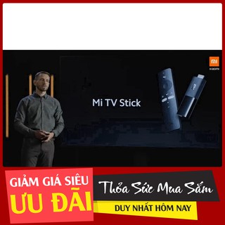 ƯU ĐÃI (Chính Hãng Xiaomi) Xiaomi Mi TV Stick 2K HDR Lõi Tứ Dolby DTS HD Giải Mã Kép Android 9.0 Làm Việc Với Google Ass