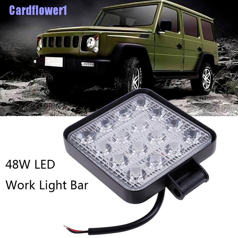 Đèn pha hình vuông 4 inch 48w 12v 24v tiện dụng chất lượng cao