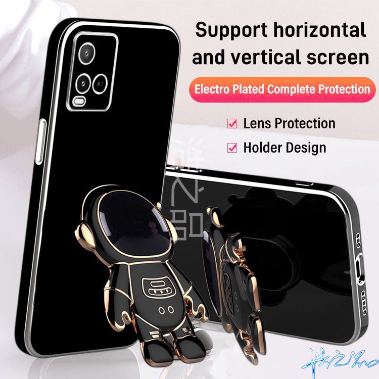 Ốp Điện Thoại Có Giá Đỡ Họa Tiết Phi Hành Gia Cho Vivo Y21T Y33S Case Y21 Case Y33T Y21S Casing 2022