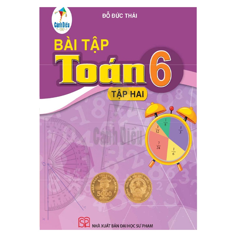 Sách - Combo Toán Lớp 6 Tập 2 SGK+SBT Kèm Bao Sách và Nhãn Vở - Cánh Diều