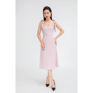 Đầm 2 dây thắt nơ - 20Again - DDA0070