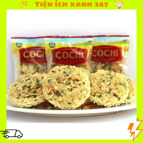 Cơm cháy Cochi lẻ gói 15g (vị mè đen, ruốc hành) - Đặc sản Ninh Bình