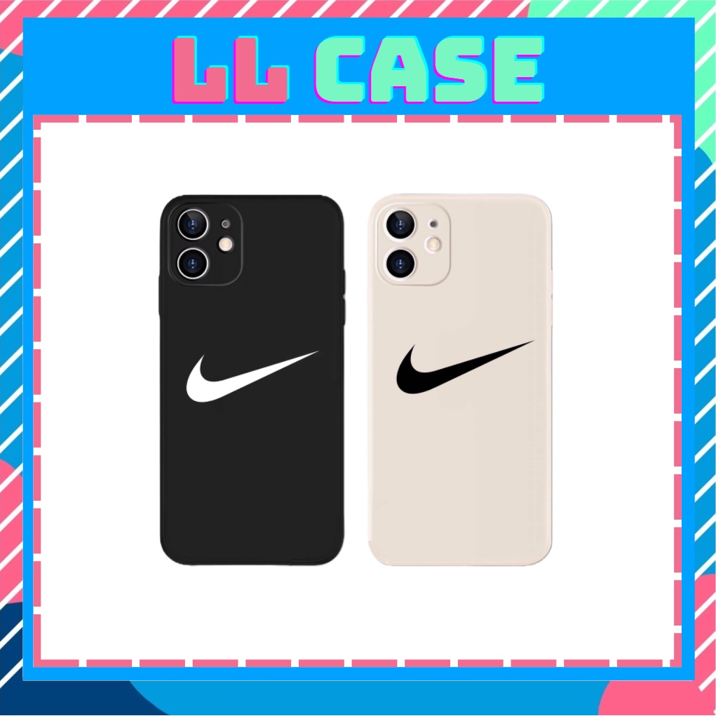 Ốp Lưng Nike Iphone Cạnh Vuông Hình nike. Ốp NAI 7/7plus/8/8plus/x/xr/xs/11/12/pro/max/promax