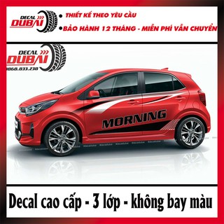 Tem Dán Sườn Xe Kia Morning Cực Đẹp