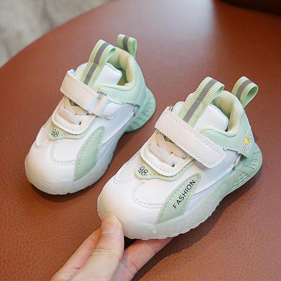 Giày thể thao bé gái giày tập đi họa tiết hoa cúc hàng Quảng Châu cao cấp Full hộp [GG08]