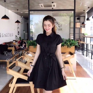 Đầm xòe voan thắt nơ dự tiệc