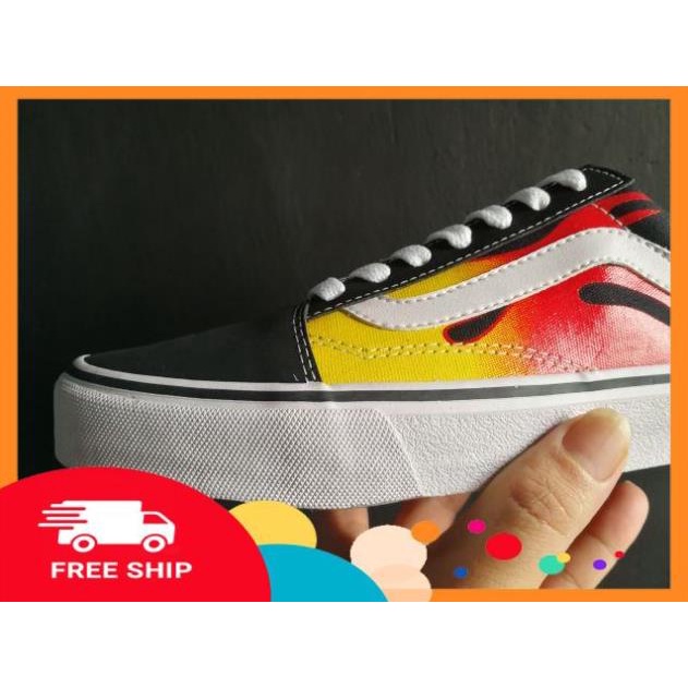 [Chất lượng số 1] [Box hãng, Free ship] Giầy sneaker Van old kool Lửa nam nữ | BigBuy360 - bigbuy360.vn