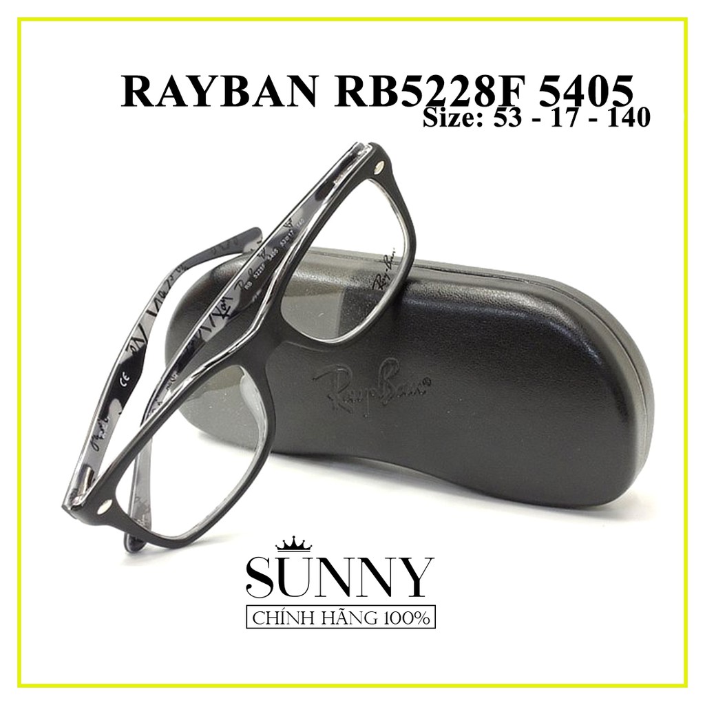Gọng kính chính hãng Rayban RB5228F-5405 kèm tem thẻ bảo hành chính hãng, bảo hành toàn quốc