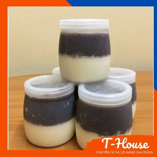 Hũ đựng sữa chua nhiều loại 100ml-120ml-160ml, hủ sữa chua nhựa dày có nắp