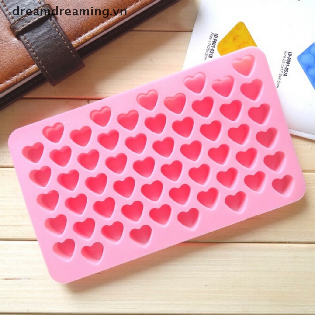 Khuôn Silicon Hình Trái Tim Dễ Thương Làm Đá / Sô Cô La