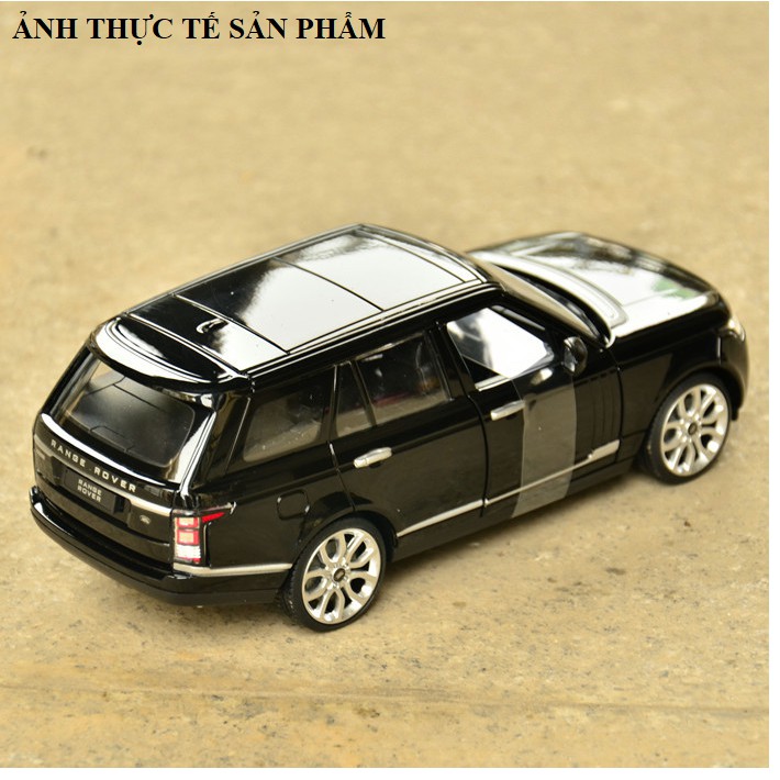 Đồ chơi xe mô hình ô tô Range Rover tỉ lệ 1:24 Rastar xe bằng sắt bánh xe bẻ lái bằng vô lăng mở các cửa