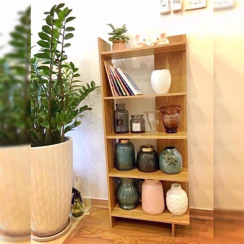 Kệ sách gỗ 5 tầng đa năng bằng gỗ cứng cực đẹp