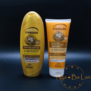 Cặp dầu gội xả floresan☀️ dầu gội trứng "gol d standard" 300ml