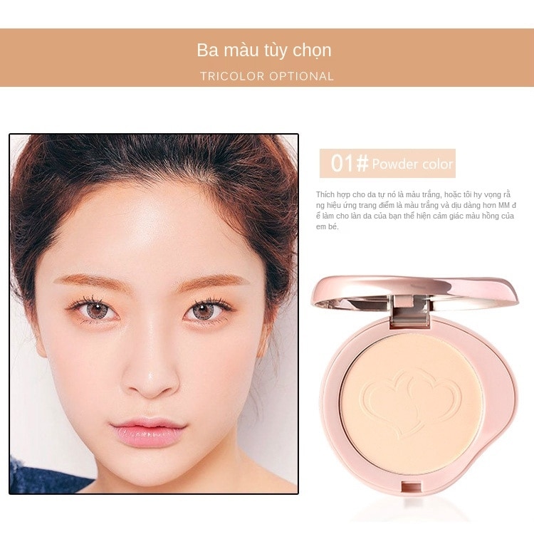[Hàng mới về] Phấn nén trang điểm BOB che khuyết điểm hình trái tim tiện dụng | BigBuy360 - bigbuy360.vn