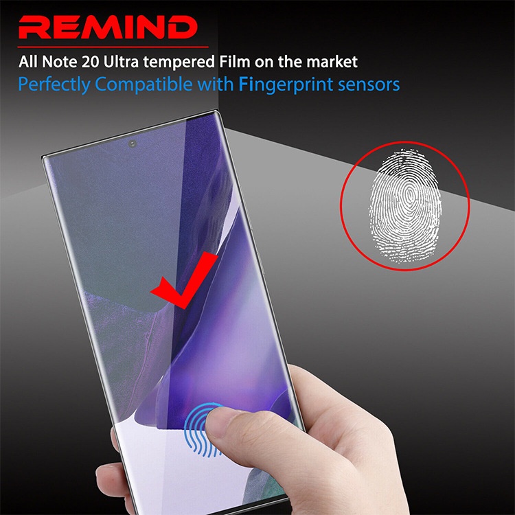 Ốp Điện Thoại Kính Cường Lực HD 2 Trong 1 Cho Samsung Galaxy Note 20 Ultra Edge