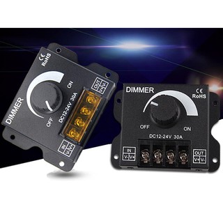 DIMMER DC 12-24V 30A - Tăng Giảm Ánh sáng Led, ĐIỀU KHIỂN TỐC ĐỘ ĐỘNG CƠ