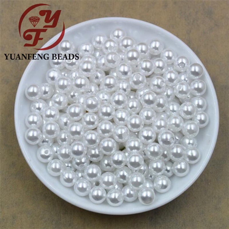 Hạt ngoctrai nhân tạo loại bóng đẹp có lỗ nhiều size, Nguyên liệu diy