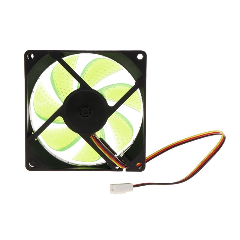 LED Light 3 pin 90mm PC Desktop Computer Case Cooling Cooler Fan Low Noise 9025