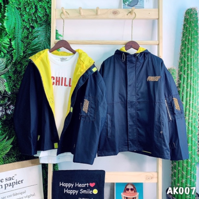 🌵 𝐓𝐡𝐞𝐔𝐥𝐳𝐳𝐚𝐧𝐠 🌵 007 Áo Khoác Kaki Đen-Vàng Hàng Xuất 2 Lớp Cao Cấp. Bomber Jacket Unisex | BigBuy360 - bigbuy360.vn