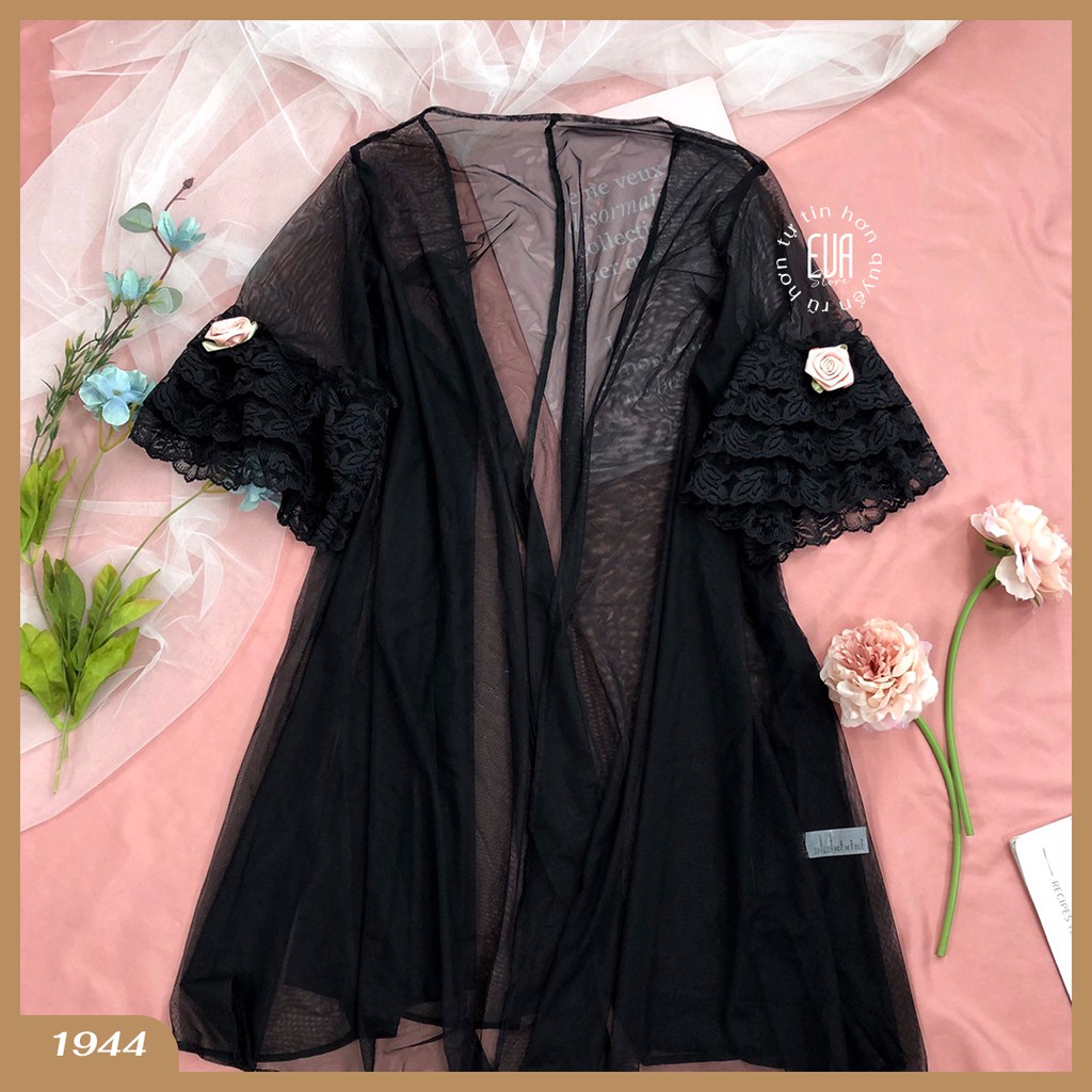 Áo choàng ngủ lưới mỏng mịn sexy 1944 | BigBuy360 - bigbuy360.vn