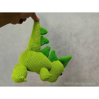 Thú bông handmade: Khủng long xanh