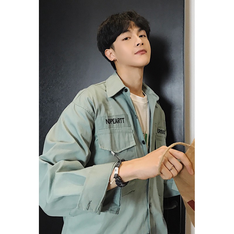 10.10 🍀 | BÁN ĐỒ NGON | Sơ mi nam hàn quốc mặc khoác ngoài, style trẻ trung Chất Đẹp >_> . . .