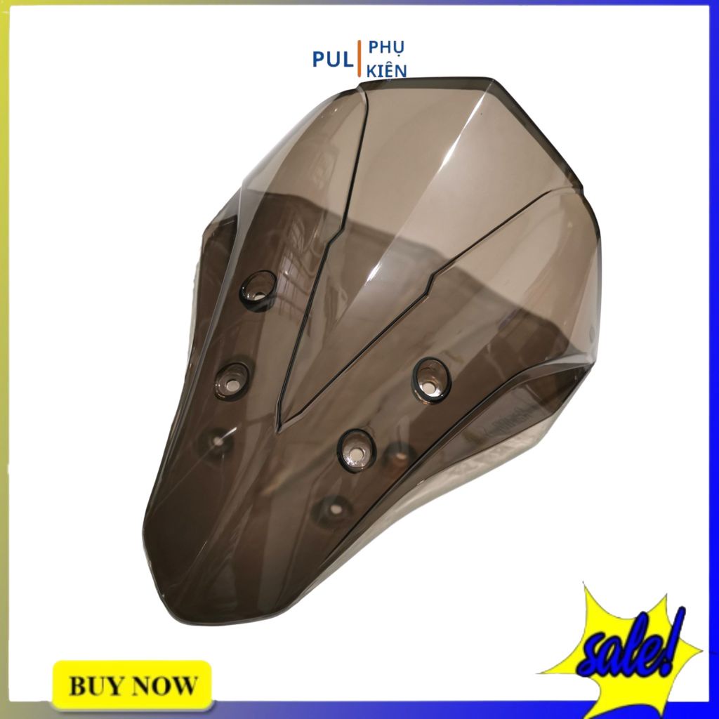 Mão ốp đầu chắn gió Winner X mẫu siêu nhân racing star màu đen khói trang trí làm đẹp xe
