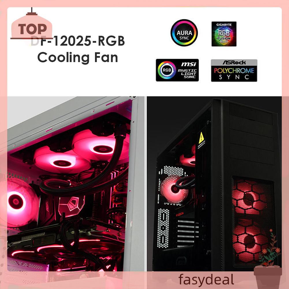 ID-COOLING (Fas) Quạt Tản Nhiệt Df-12025-Rgb Pwm Pc 120mm