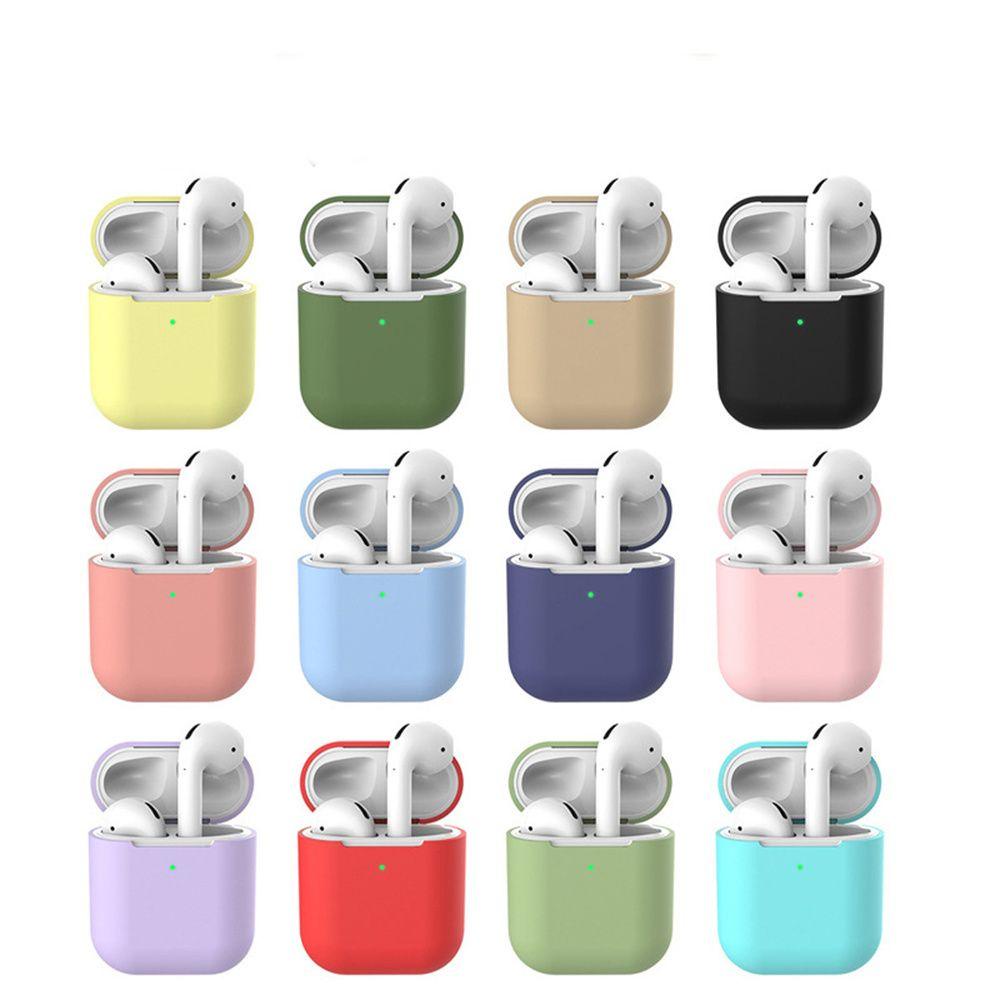 BTLIMER Vỏ Bảo Vệ Hộp Sạc Tai Nghe Airpods 2 Apple Bluetooth Không Dây Chất Liệu Mềm