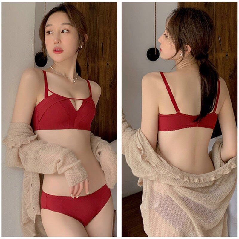 Bộ Đồ Lót Su Dây Ngang Không Gọng Nâng Ngực 928